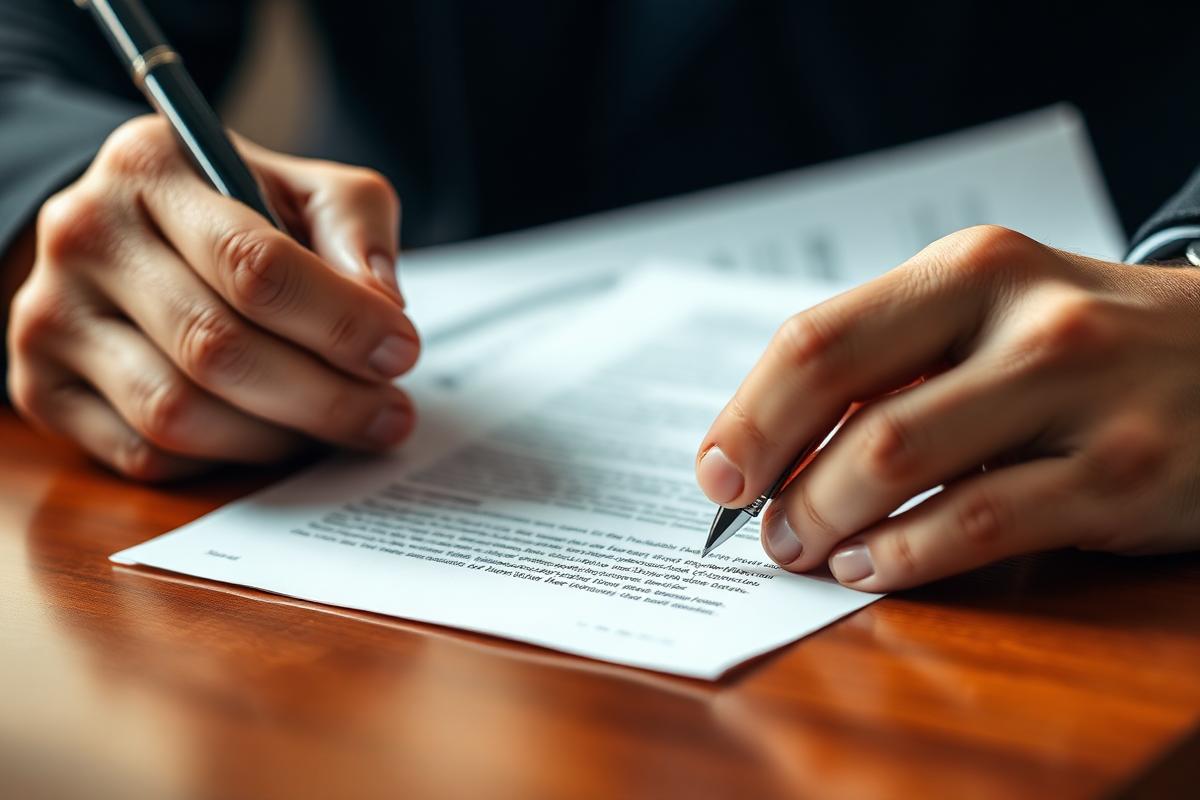 Signing a document